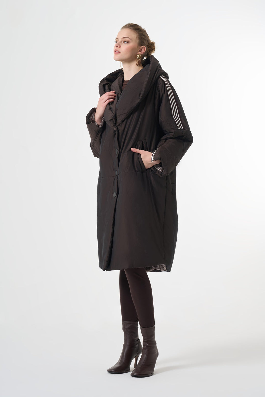 Misswhence Şerit Detaylı Şişme Mont 38501 - Görsel 9