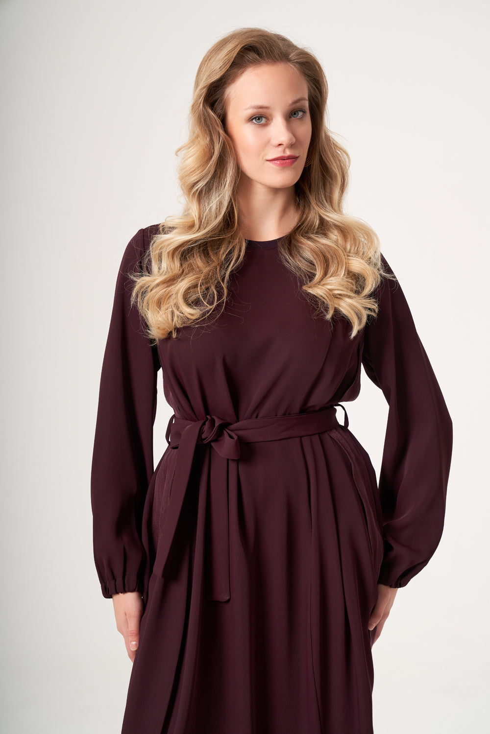 Misswhence Cupro İşlemeli Şifon Elbise 40813 - Görsel 4