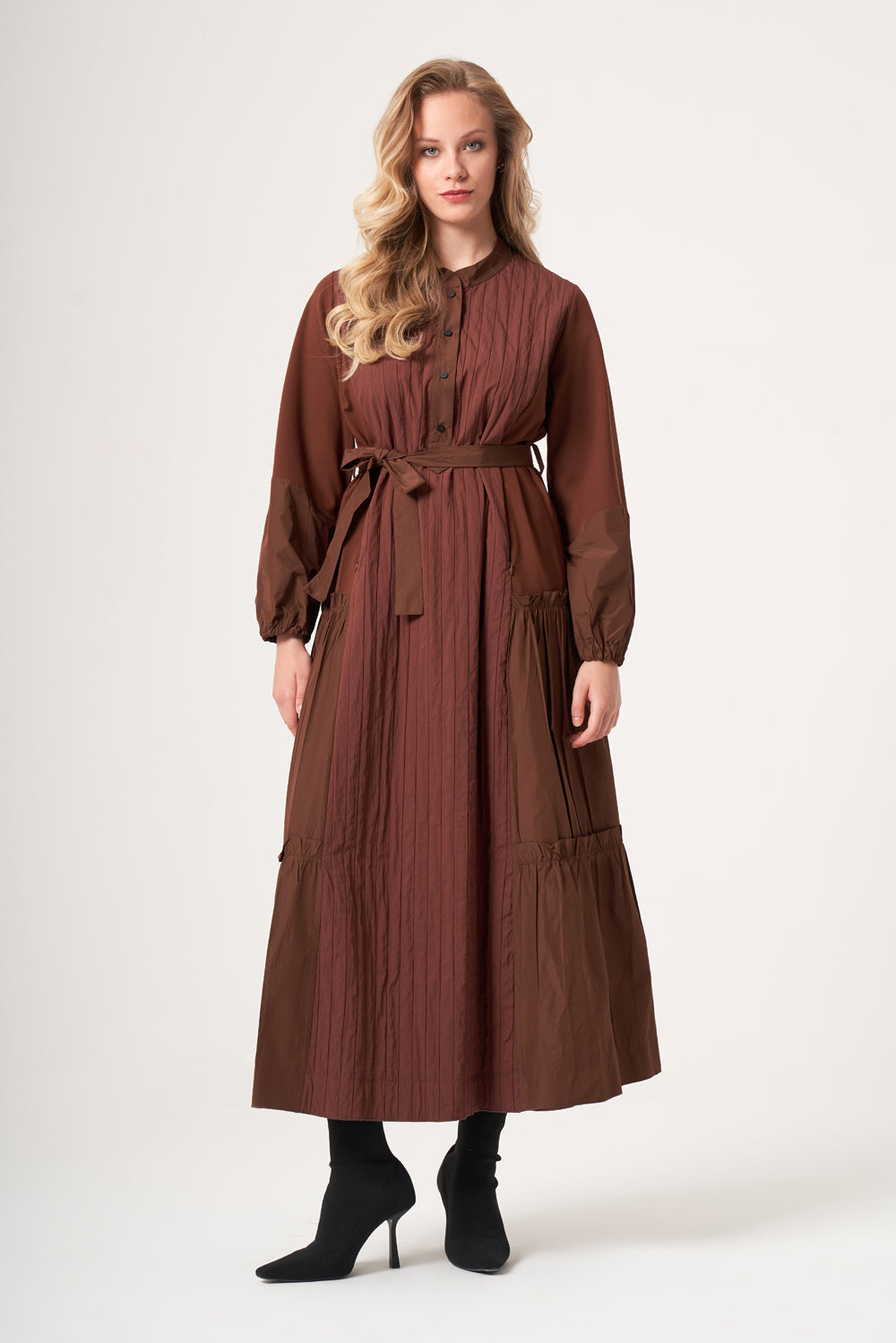 Misswhence Tafta Elbise 40824 - Görsel 6