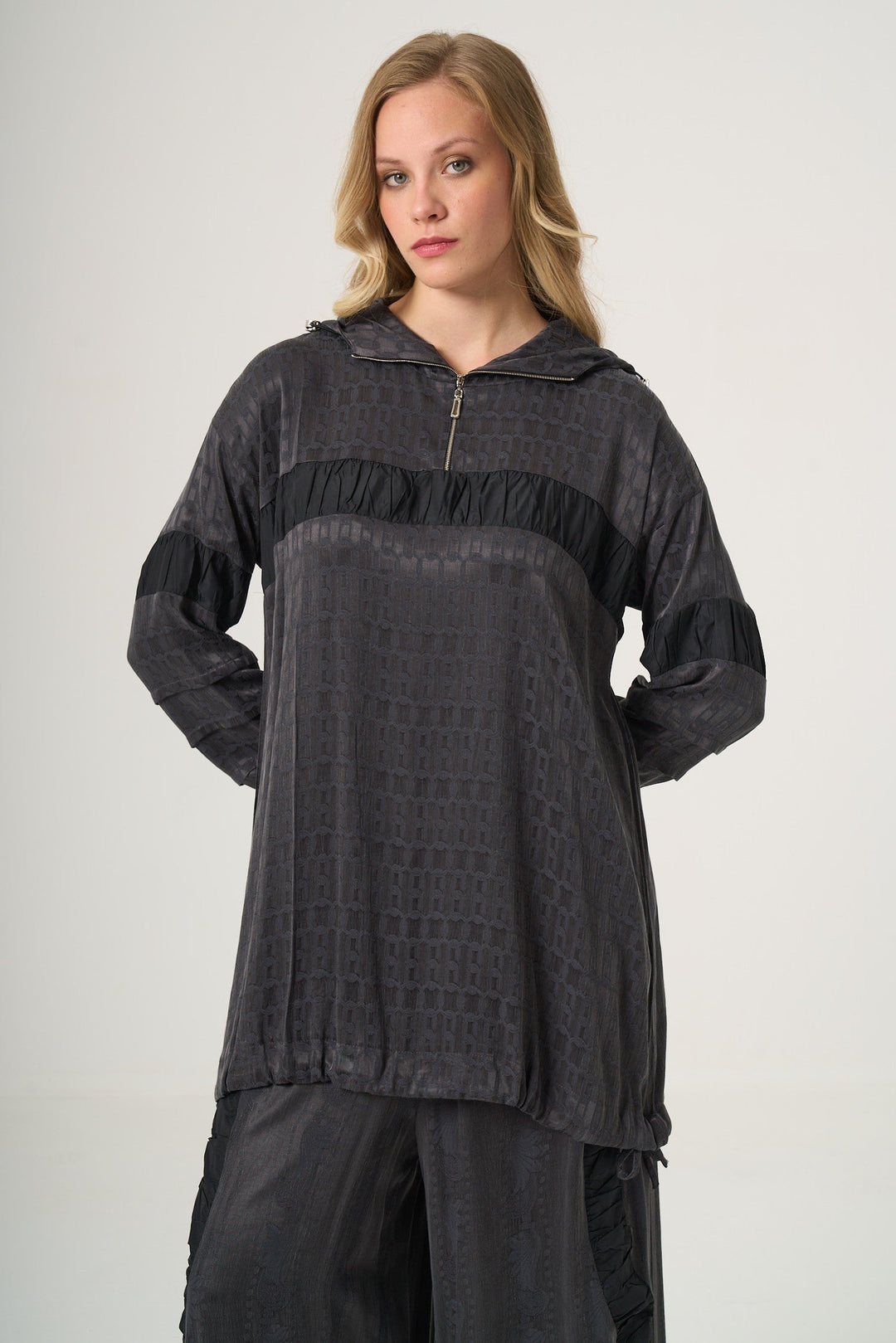 Misswhence Cupro Pantolon Tunik Takım 38034 - Görsel 8
