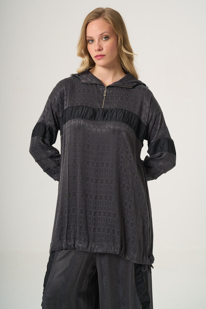 Misswhence Cupro Pantolon Tunik Takım 38034 - Görsel 8