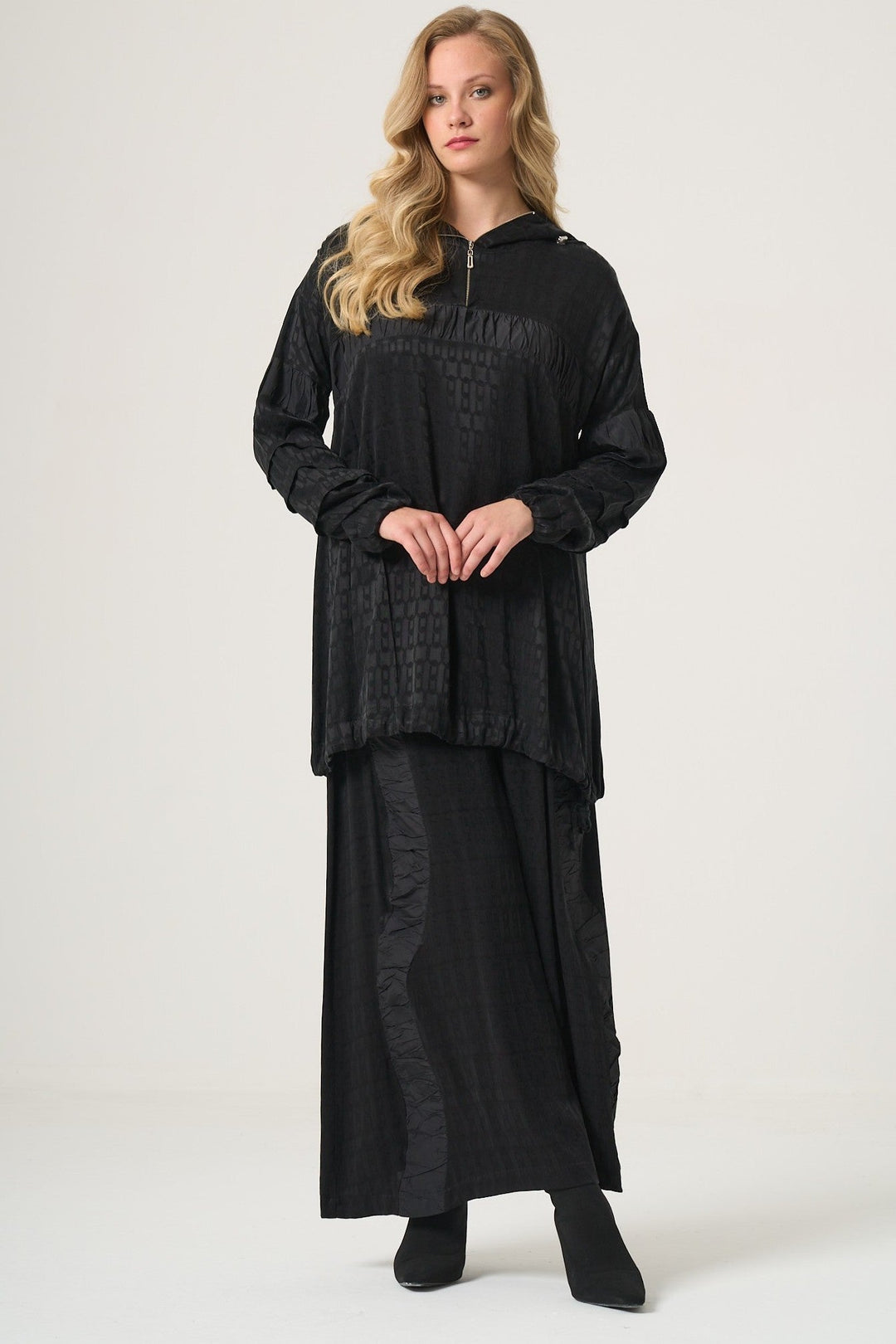 Misswhence Cupro Pantolon Tunik Takım 38034 - Görsel 1