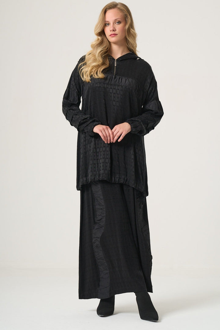 Misswhence Cupro Pantolon Tunik Takım 38034 - Görsel 1