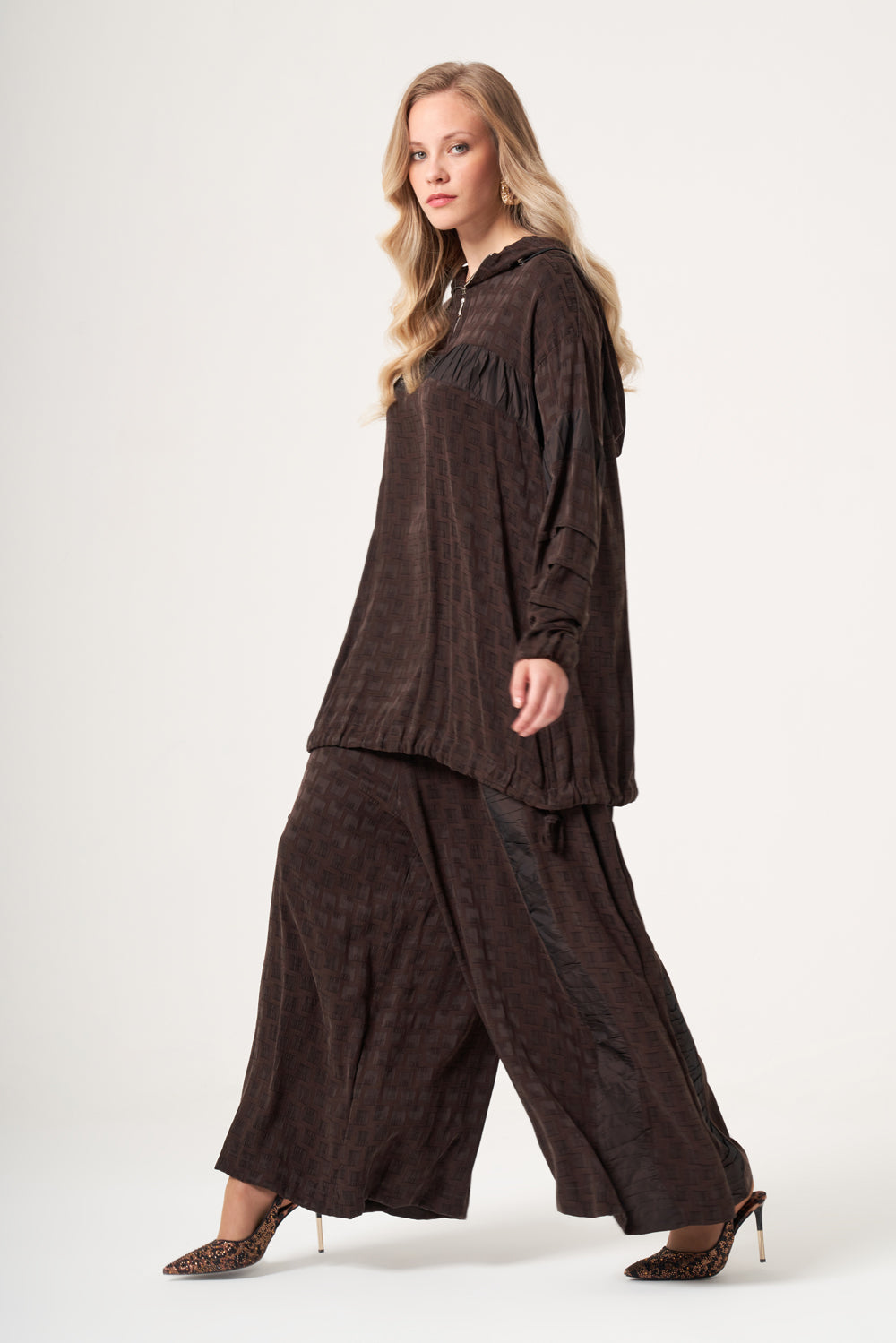 Misswhence Cupro Pantolon Tunik Takım 38034 - Görsel 10