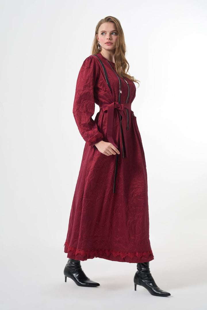 Misswhence Tafta Crush Elbise 38804 - Görsel 14