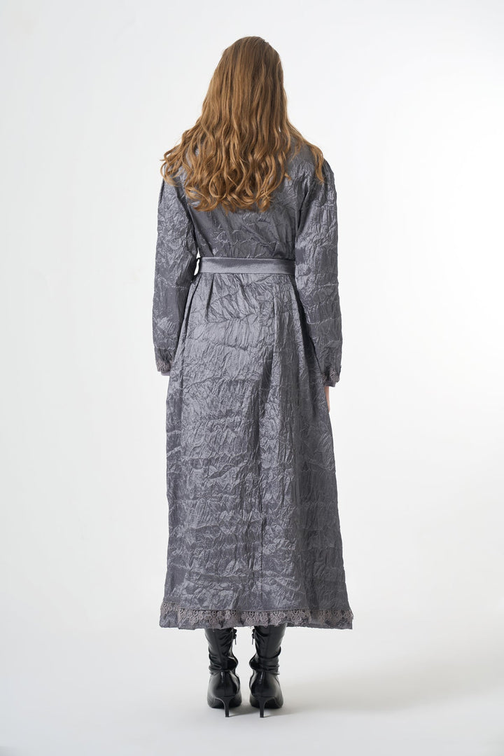 Misswhence Tafta Crush Elbise 38804 - Görsel 15