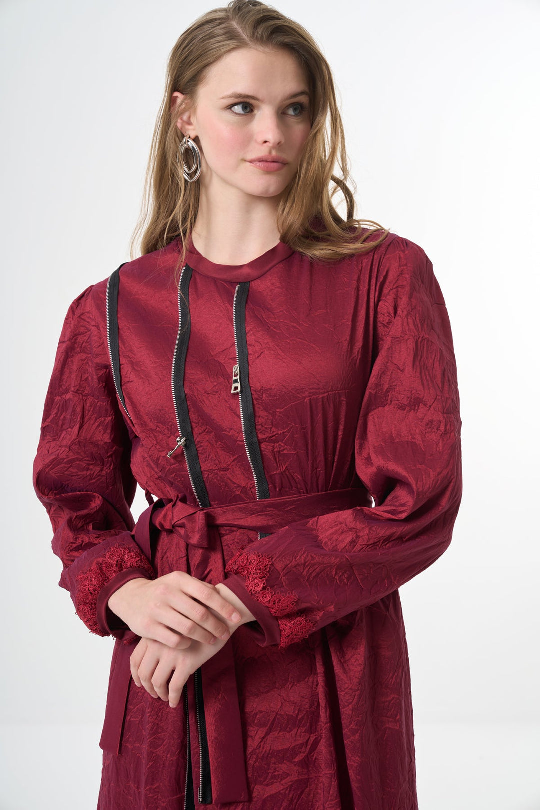 Misswhence Tafta Crush Elbise 38804 - Görsel 25