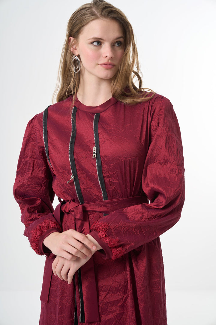 Misswhence Tafta Crush Elbise 38804 - Görsel 25