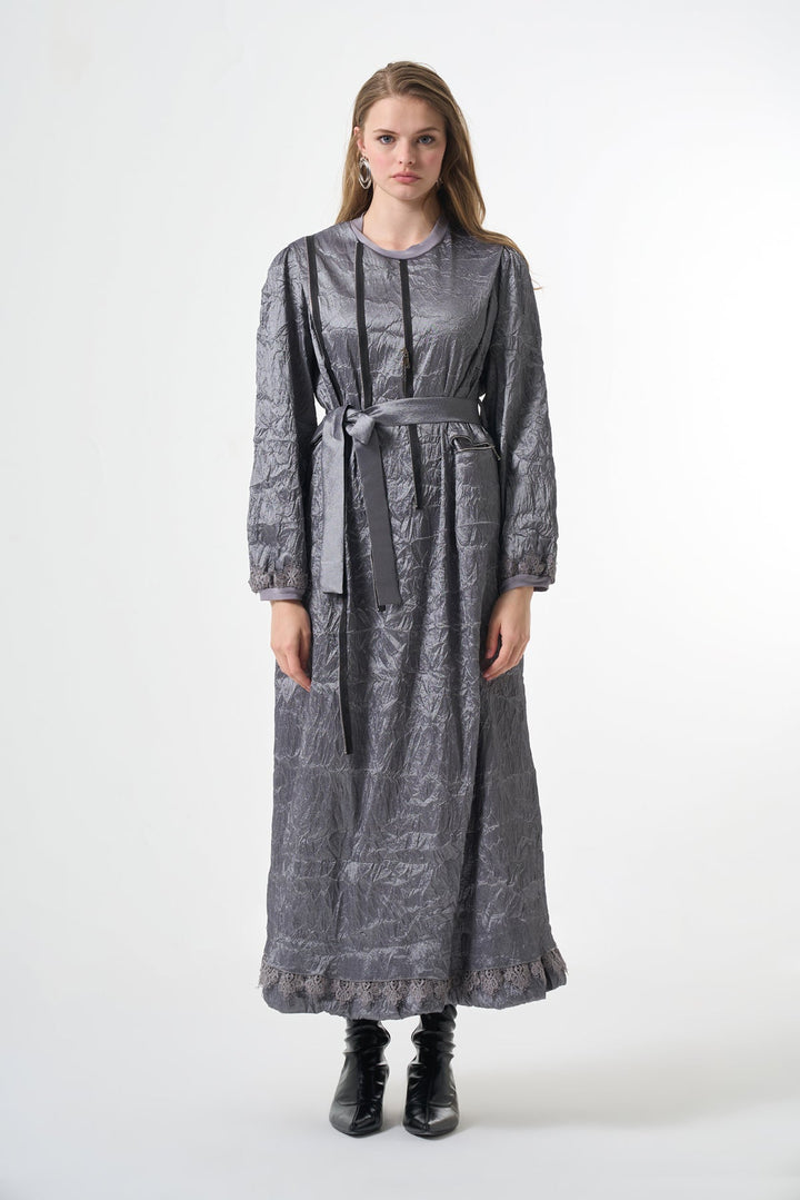 Misswhence Tafta Crush Elbise 38804 - Görsel 26