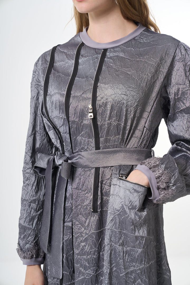 Misswhence Tafta Crush Elbise 38804 - Görsel 29