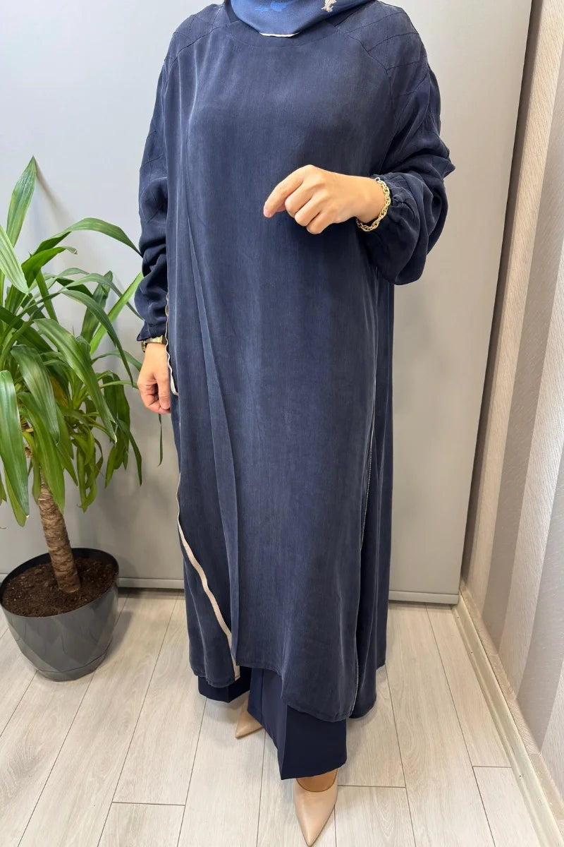 Misswhence İpek Tunik 39031 - Lacivert - Görsel 4 