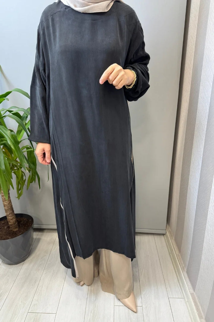 Misswhence İpek Tunik 39031 - Siyah - Görsel 4 