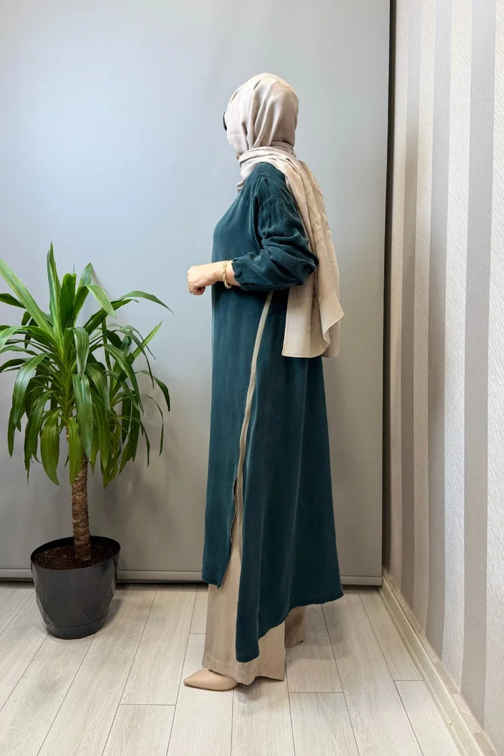 Misswhence İpek Tunik 39031 - Yeşil - Görsel 2 