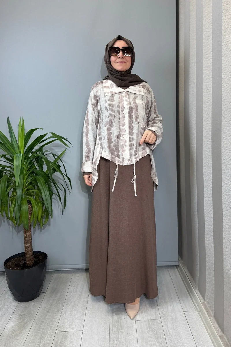 Almarwah Takım 202993 - Kahve - Görsel 1 #renk_kahve