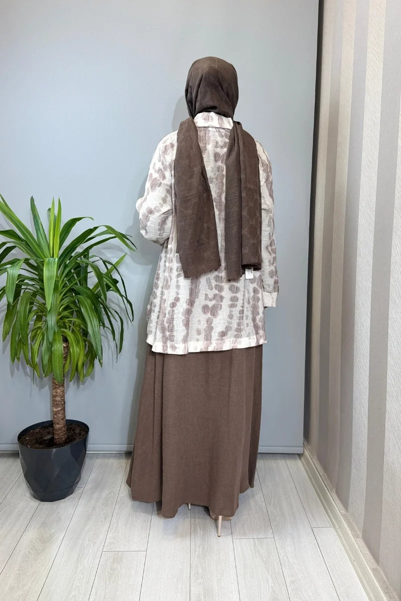 Almarwah Takım 202993 - Kahve - Görsel 3 