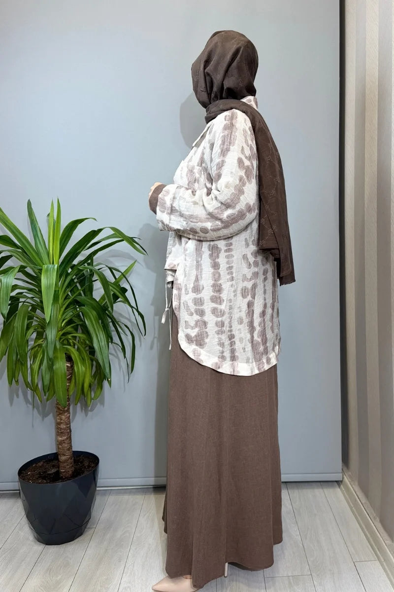 Almarwah Takım 202993 - Kahve - Görsel 2 