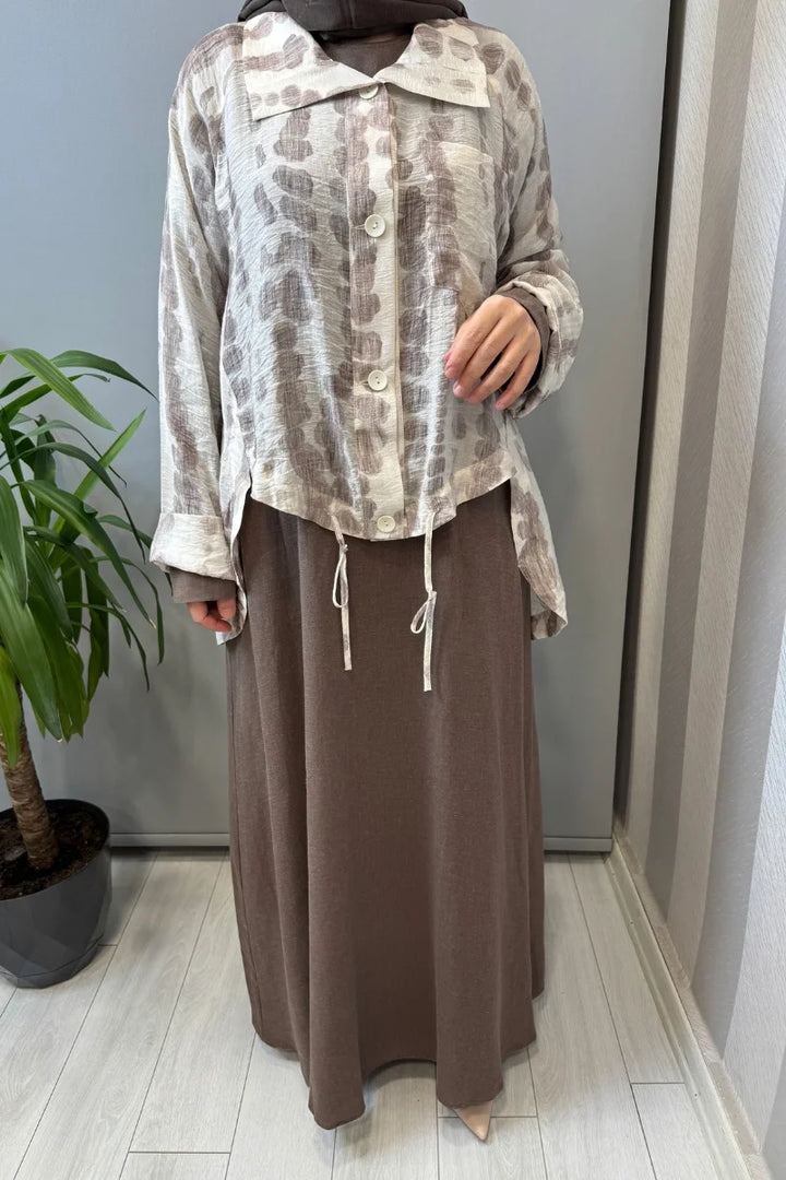 Almarwah Takım 202993 - Kahve - Görsel 4 