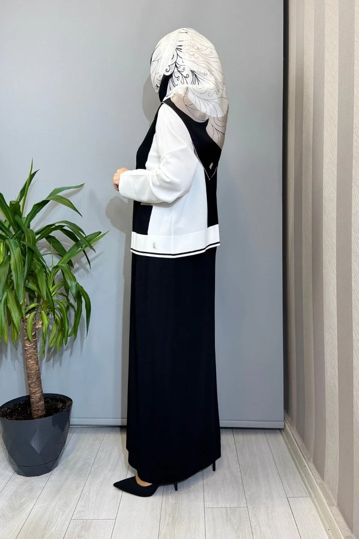 Miss Dalida Ceketli Elbise Triko Takım Siyah T26Y- 0002