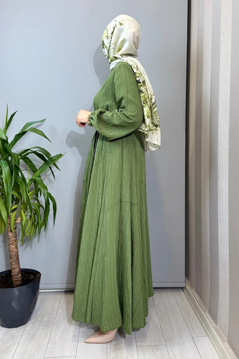 Misswhence Viscon Elbise 39844 - Yeşil - Görsel 2 