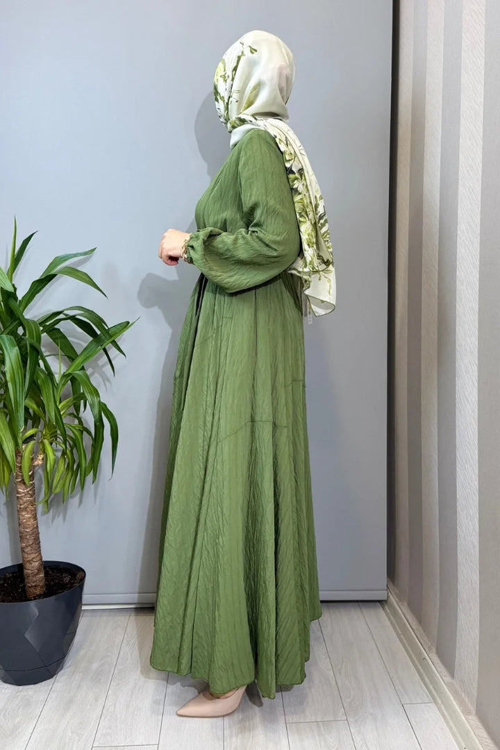 Misswhence Viscon Elbise 39844 - Yeşil - Görsel 2 