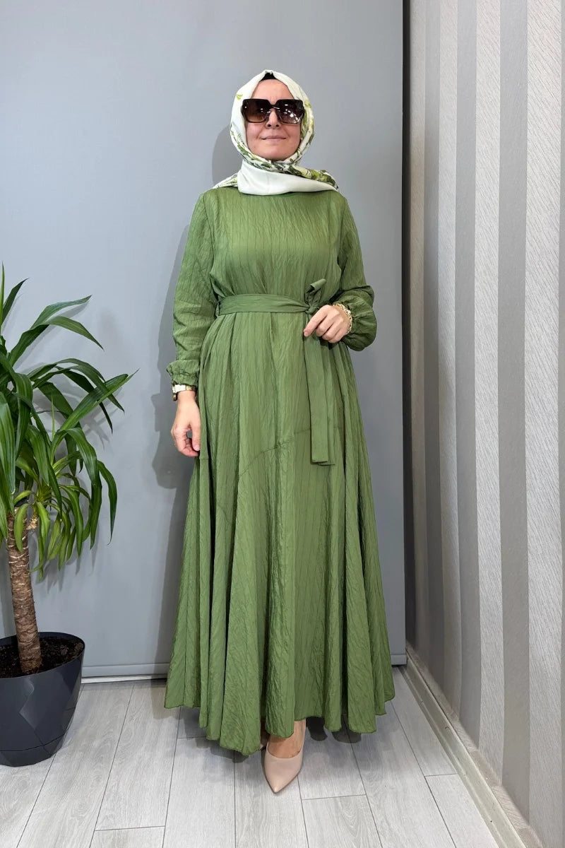 Misswhence Viscon Elbise 39844 - Yeşil - Görsel 1 