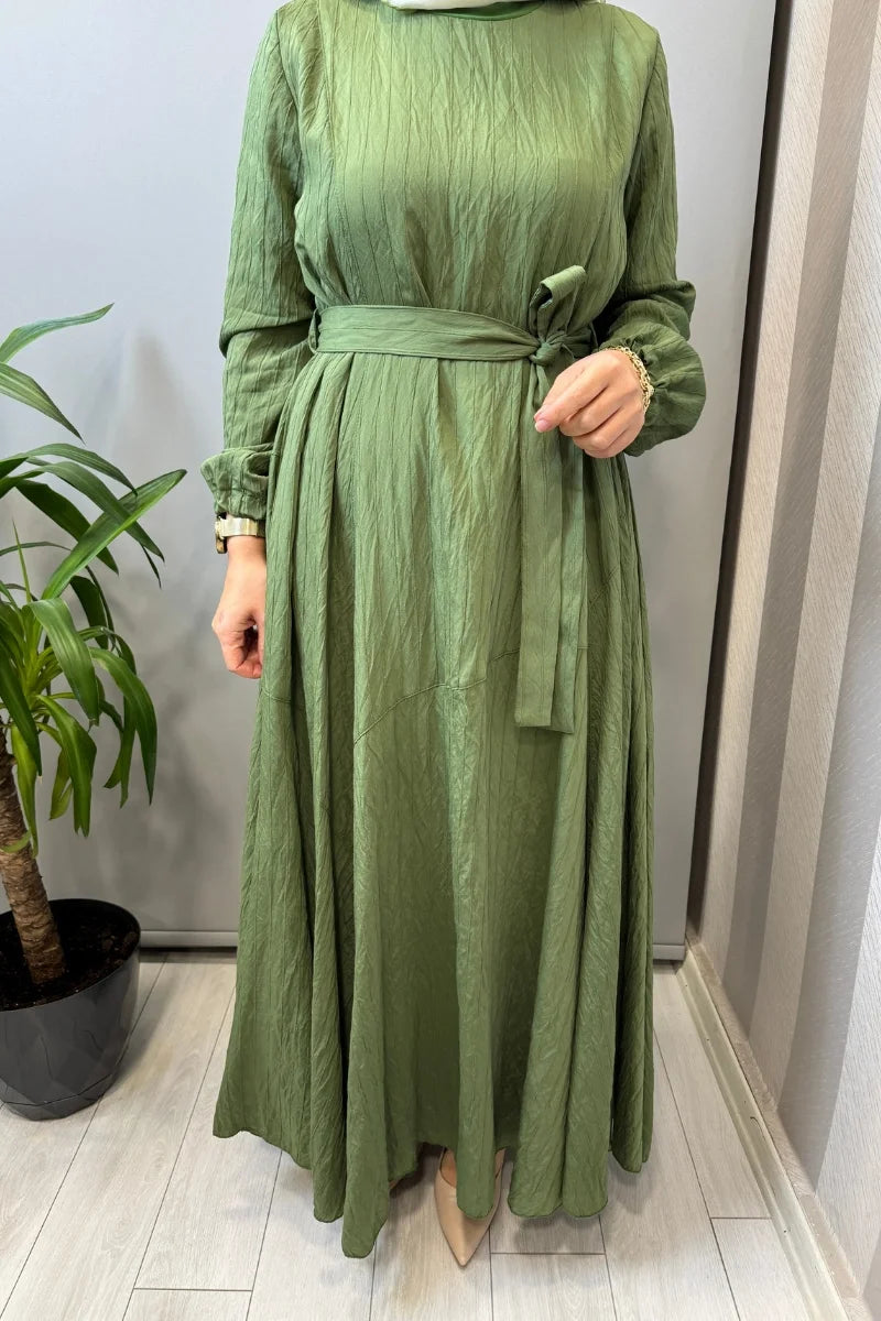 Misswhence Viscon Elbise 39844 - Yeşil - Görsel 4 