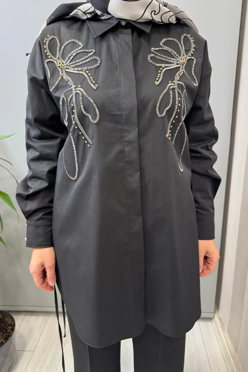 Ghisa Gömlek Siyah 3610T4170B - Siyah - Görsel 3 
