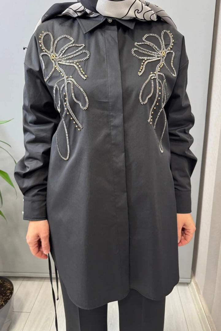 Ghisa Gömlek Siyah 3610T4170B - Siyah - Görsel 3 