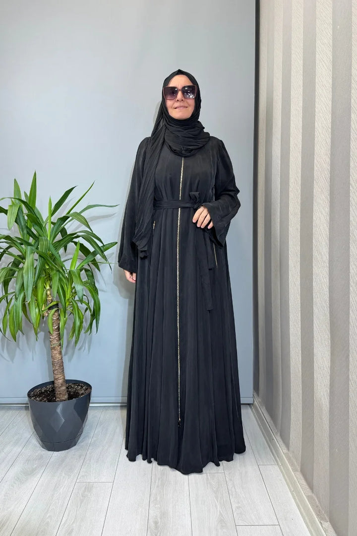 Misswhence Şallı Ferace 39506 - Siyah - Görsel 1 