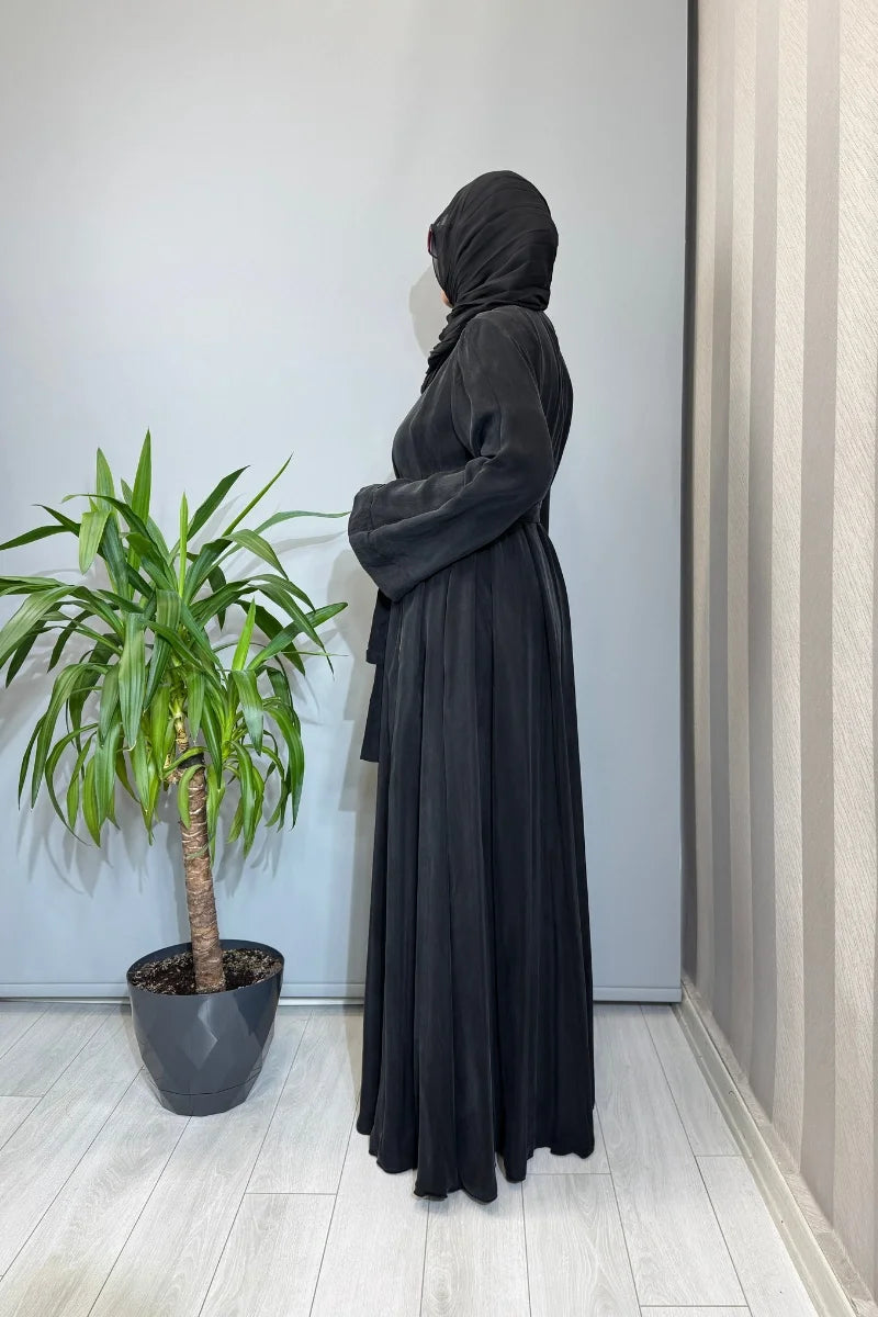 Misswhence Şallı Ferace 39506 - Siyah - Görsel 2 #renk_siyah