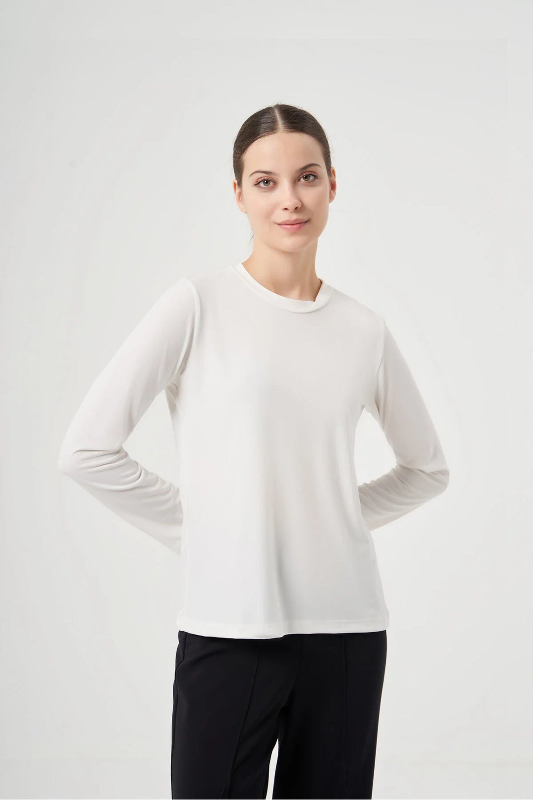 Misswhence Basic Bluz MW2707 - Ekru - Görsel 1 