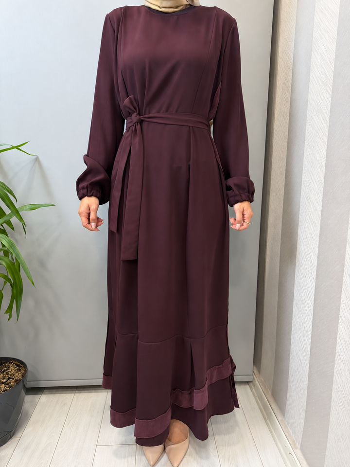 Misswhence Cupro İşlemeli Şifon Elbise 40813