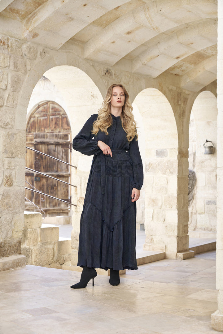 Misswhence Batik Desen Elbise 40846 - Görsel 1