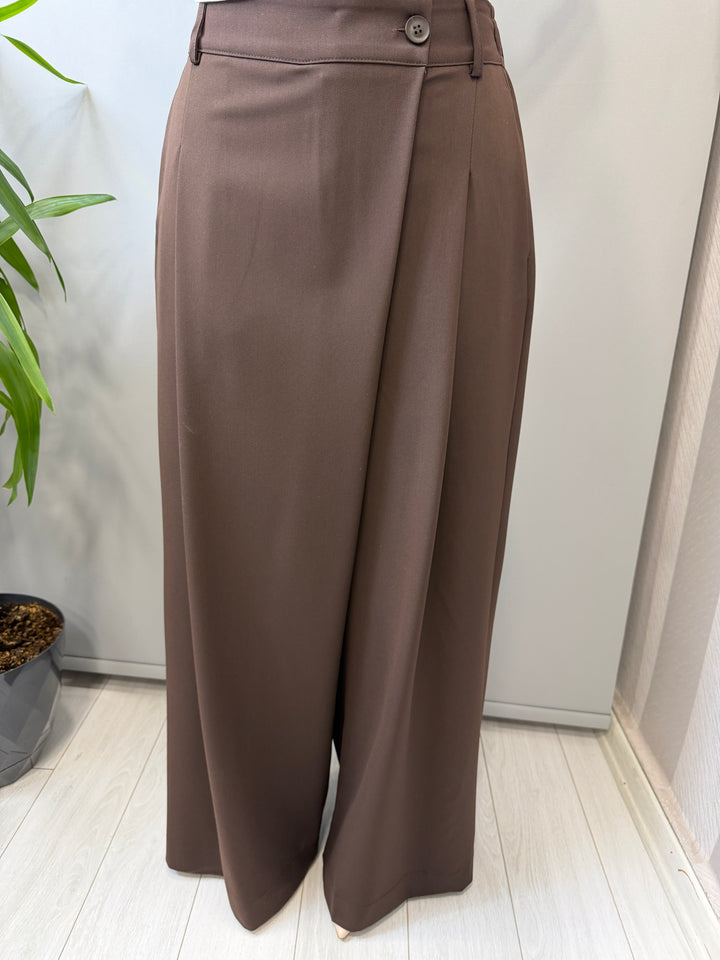 AlmarwahBlack Kapaklı Pantolon Kahve 606099