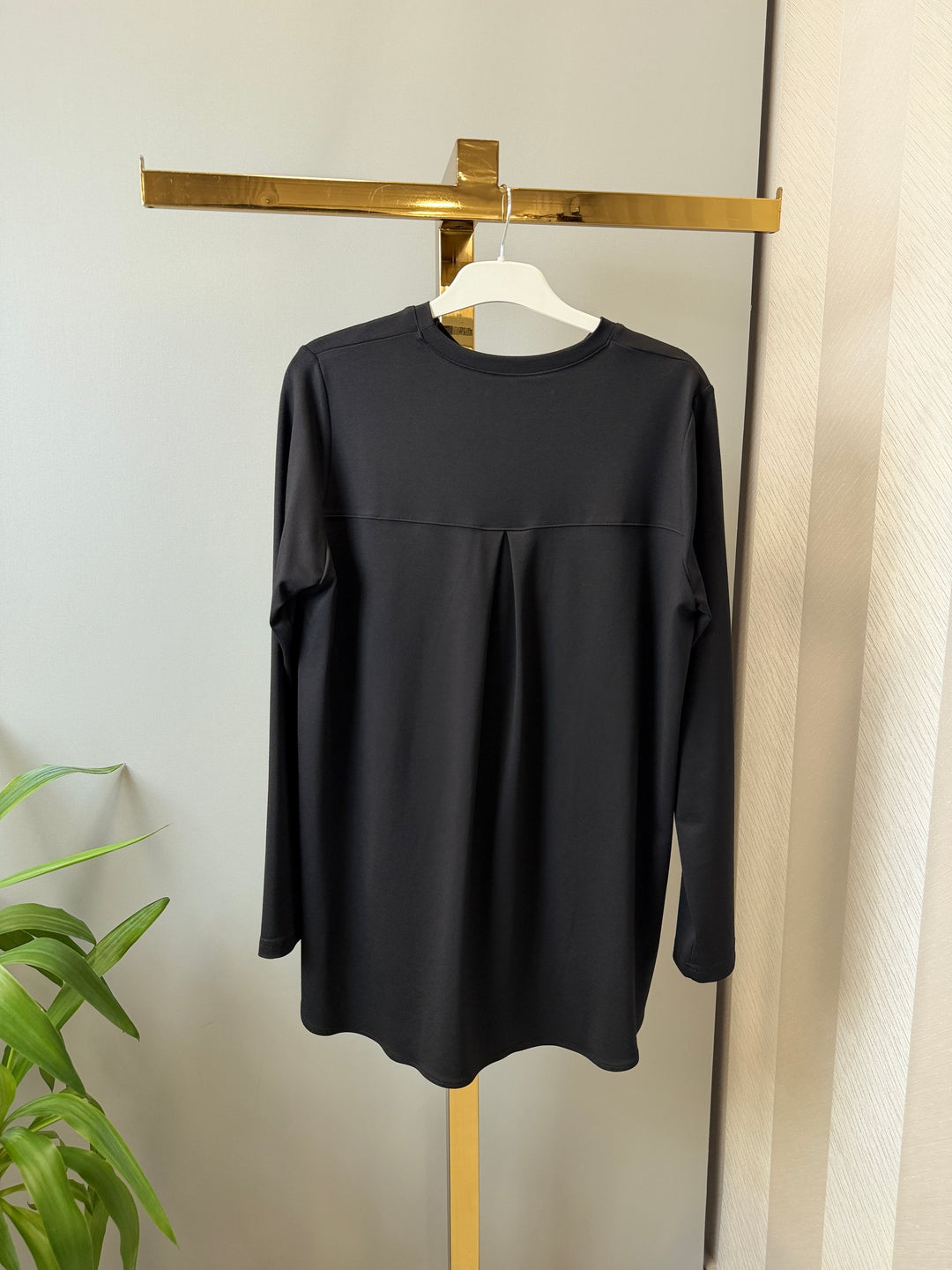 AlmarwahBlack Oval Kesimli Tunik 102269