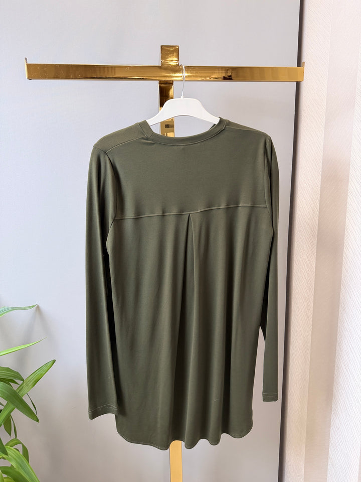 AlmarwahBlack Oval Kesimli Tunik 102269