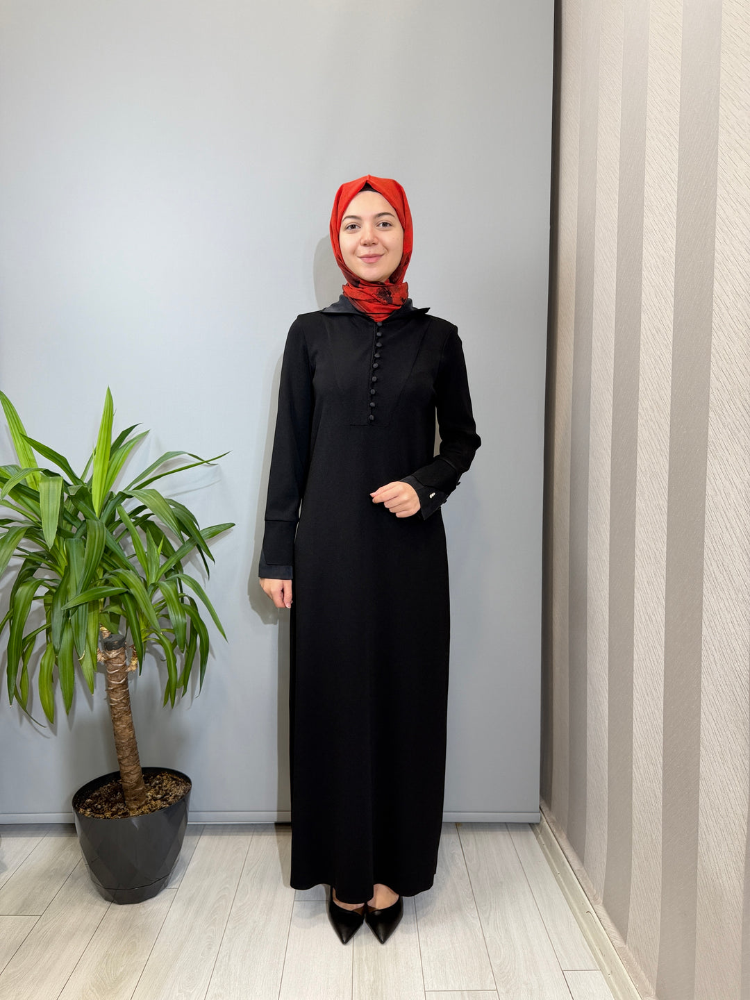 MissDalida Bilek Detaylı Düz Renk Triko Elbise - 3264004