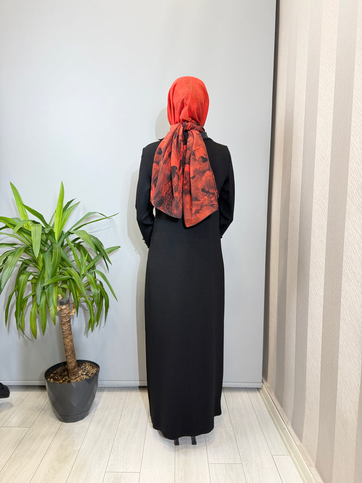 MissDalida Bilek Detaylı Düz Renk Triko Elbise - 3264004