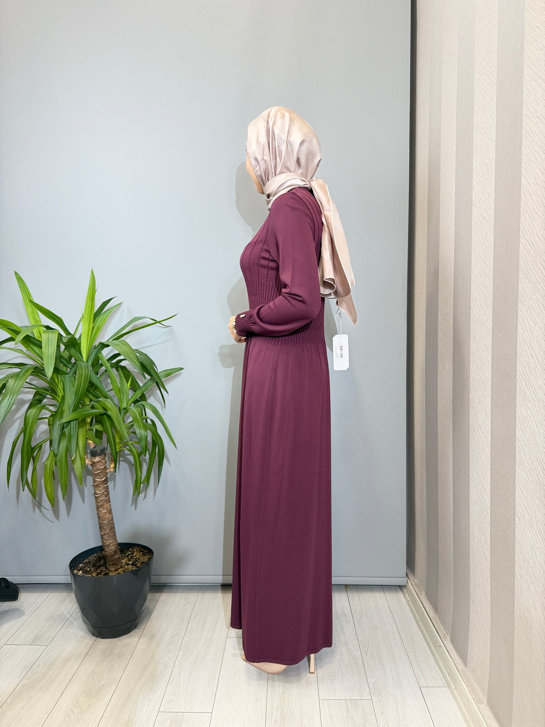 MissDalida Kalın Fitilli triko Elbise - 3264001