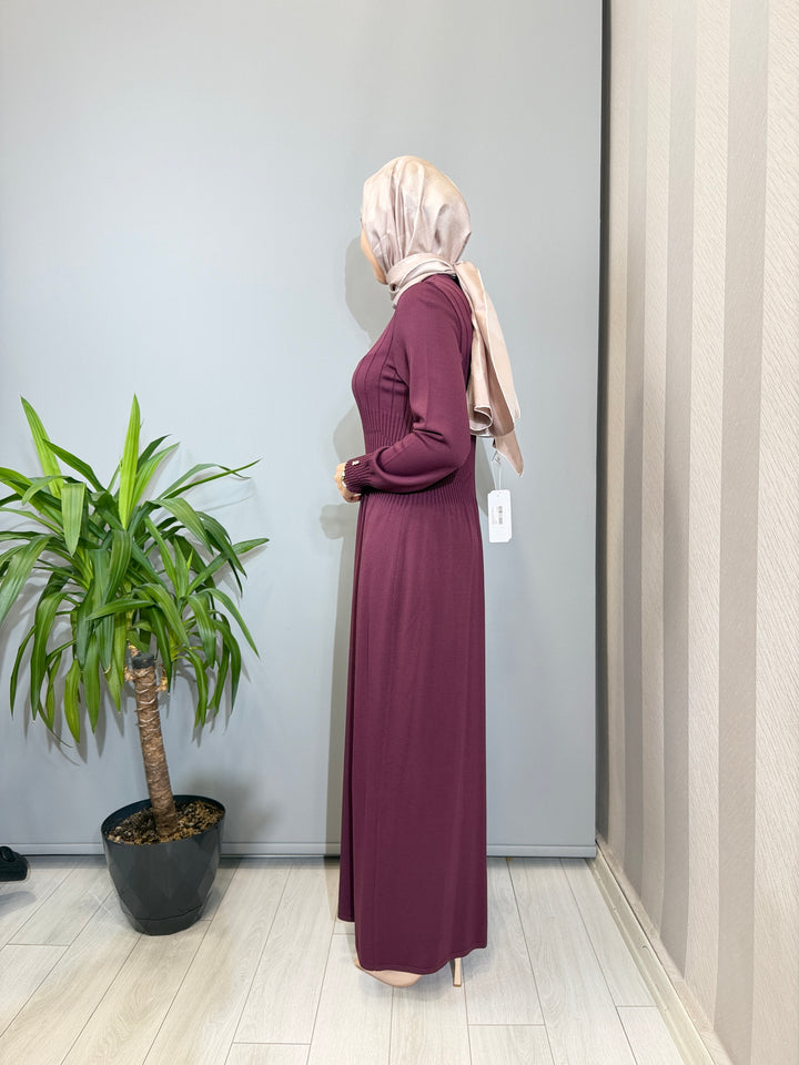 MissDalida Kalın Fitilli triko Elbise - 3264001