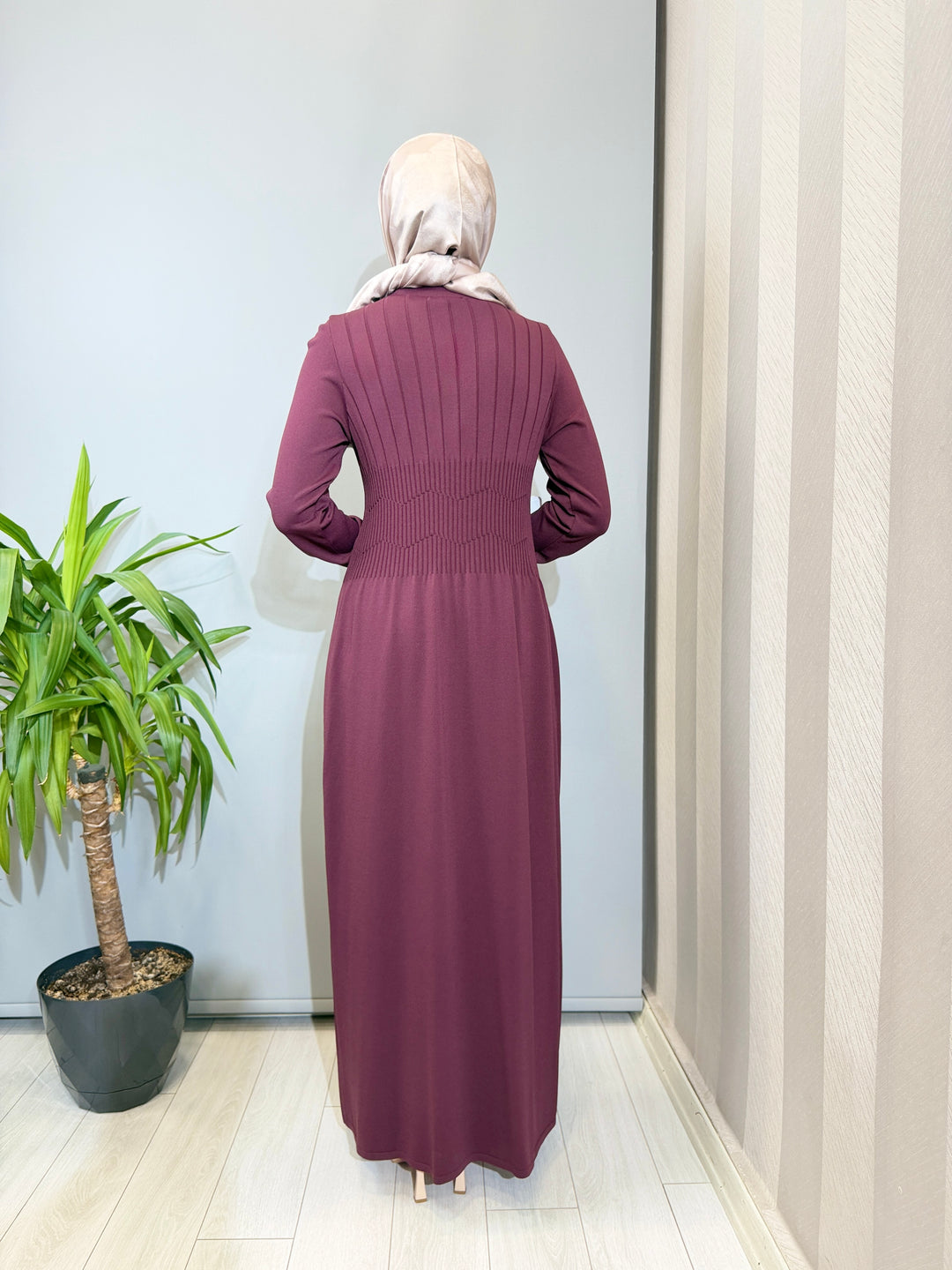 MissDalida Kalın Fitilli triko Elbise - 3264001