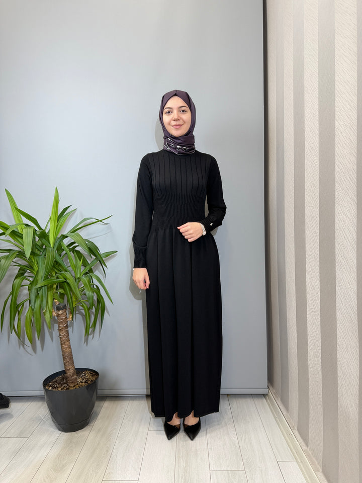 MissDalida Kalın Fitilli triko Elbise - 3264001