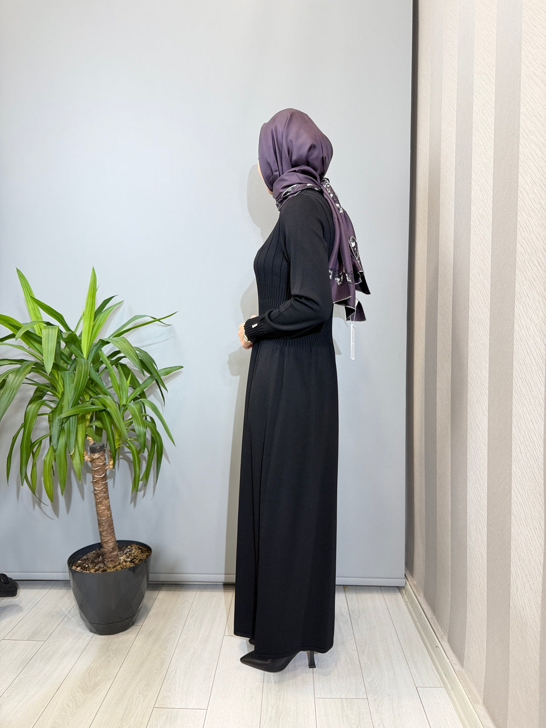 MissDalida Kalın Fitilli triko Elbise - 3264001