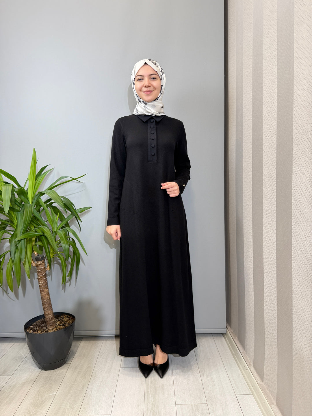 MissDalida Siyah Triko Elbise - 3264101