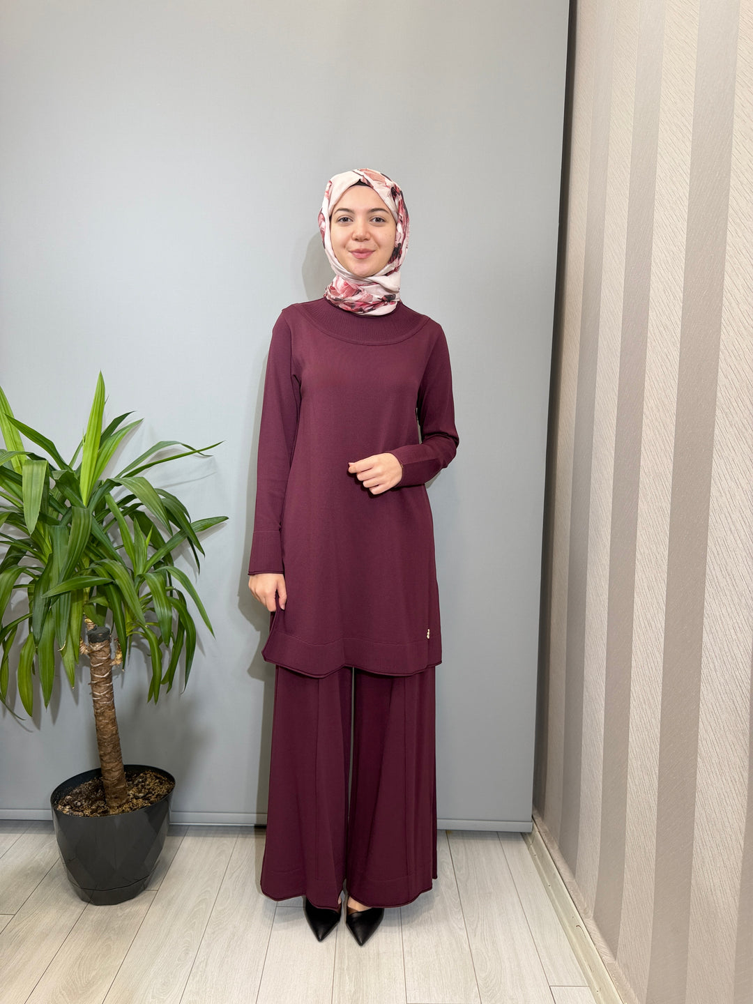 MissDalida Yuvarlak Yaka Basic Tunik Pantolon Takım - 3266009(3267005)
