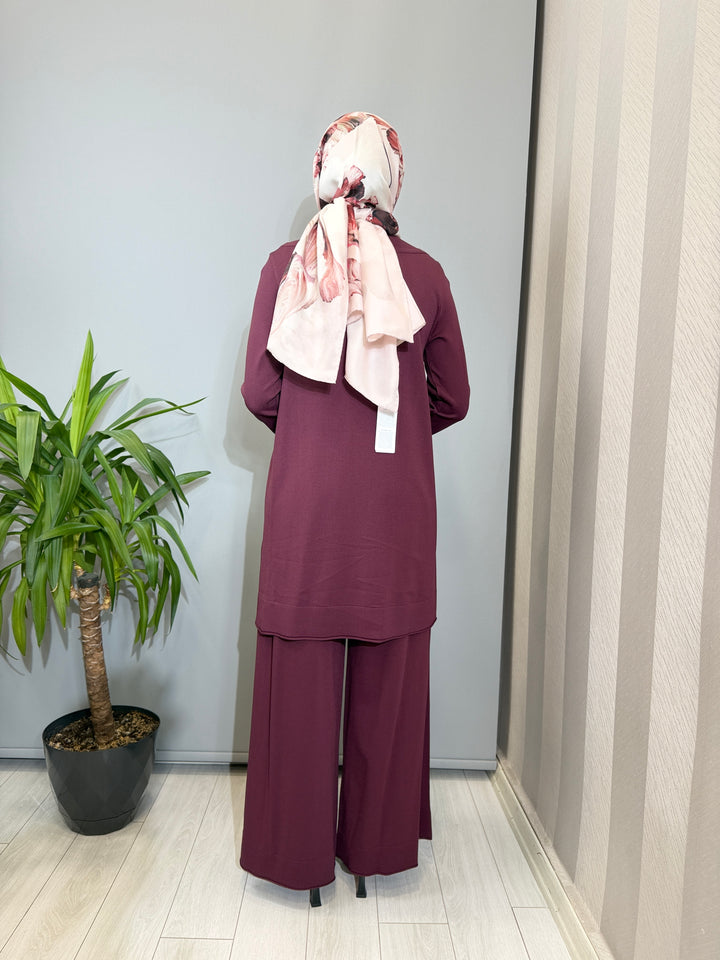 MissDalida Yuvarlak Yaka Basic Tunik Pantolon Takım - 3266009(3267005)