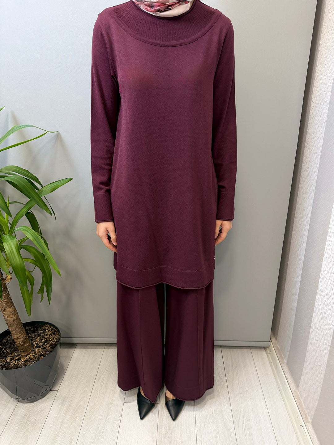 MissDalida Yuvarlak Yaka Basic Tunik Pantolon Takım - 3266009(3267005)