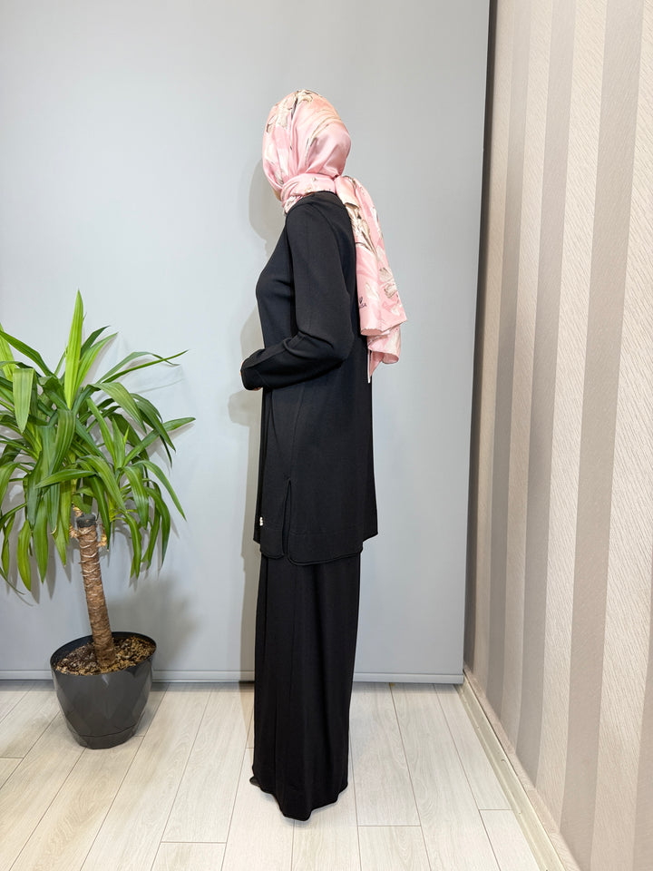 MissDalida Yuvarlak Yaka Basic Tunik Pantolon Takım - 3266009(3267005)