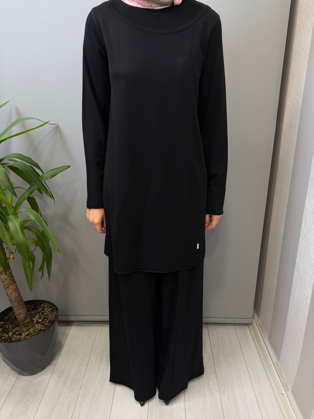 MissDalida Yuvarlak Yaka Basic Tunik Pantolon Takım - 3266009(3267005)