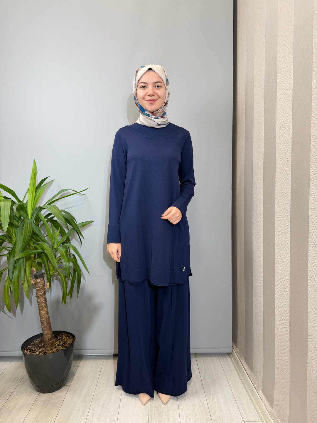 MissDalida Yuvarlak Yaka Basic Tunik Pantolon Takım - 3266009(3267005)